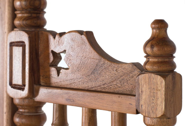 GINER Y COLOMER Mueble tocador en madera de acacia natural color avellana